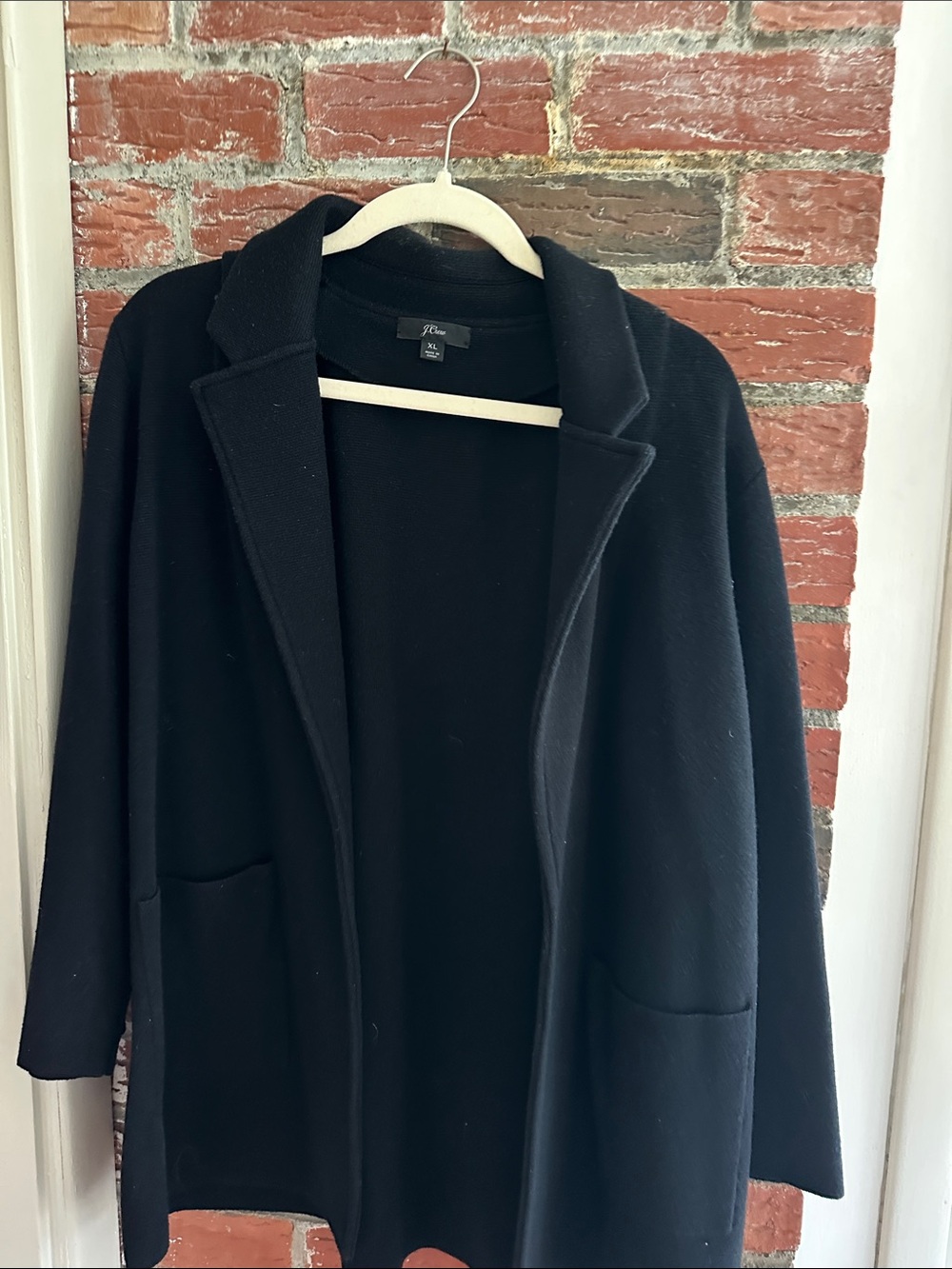 J. Crew Black Open-Front Blazer Jacket
